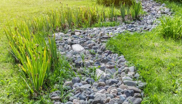 River Rock Garden Installation in Richardson