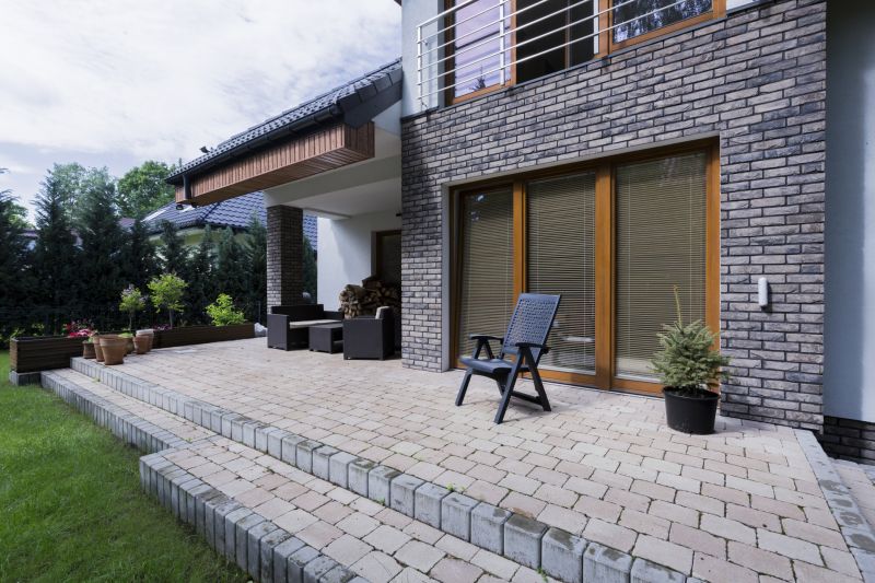 Modern brick paver design